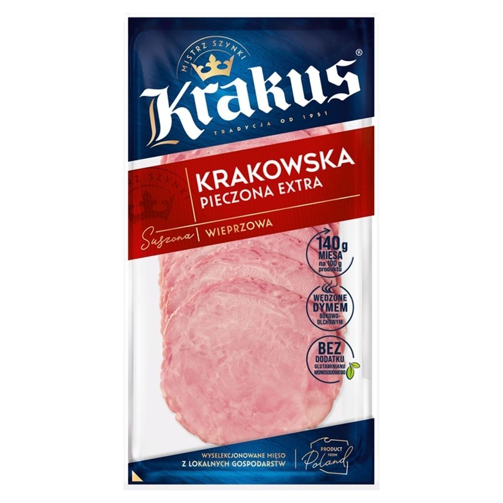 Krakowska Pieczona Extra 80G Krakus