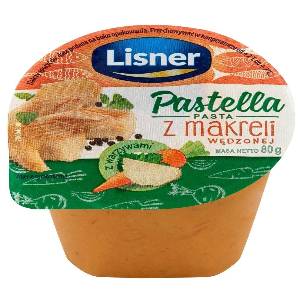 Pastella Pasta z makreli wędzonej z warzywami Lisner 80 g
