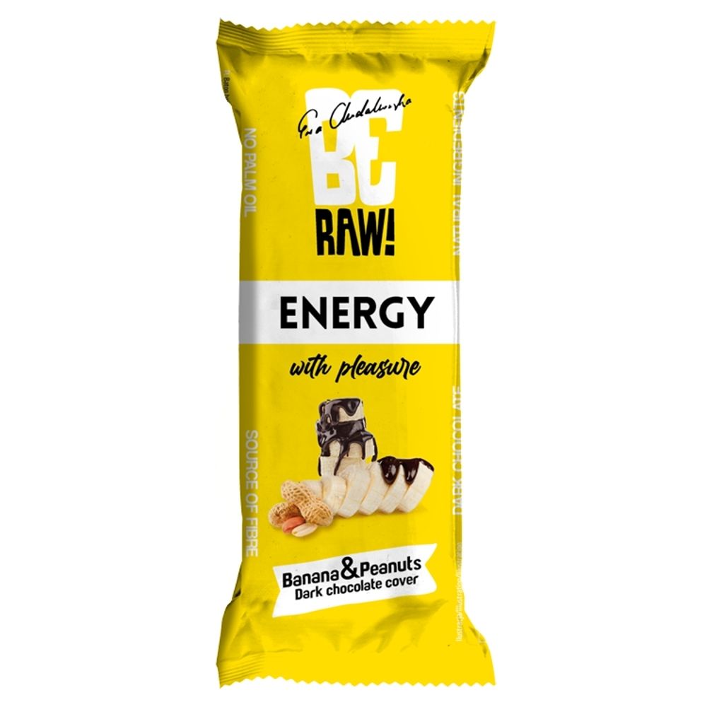 BeRaw Baton banan i orzechy w czekoladzie BeRaw Energy 