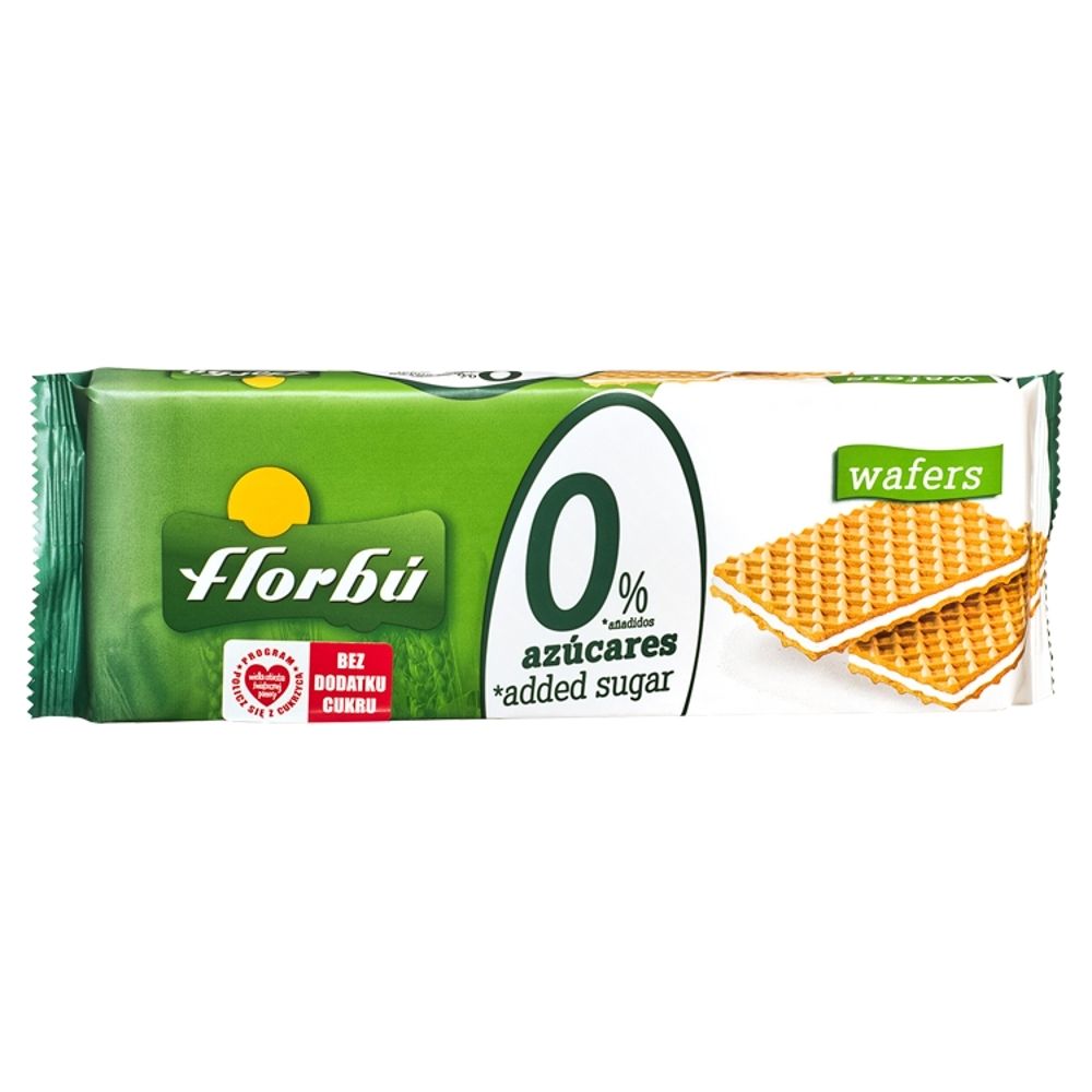 Wafelki nadziewane bez cukru 160g FLORBU 8411414011940