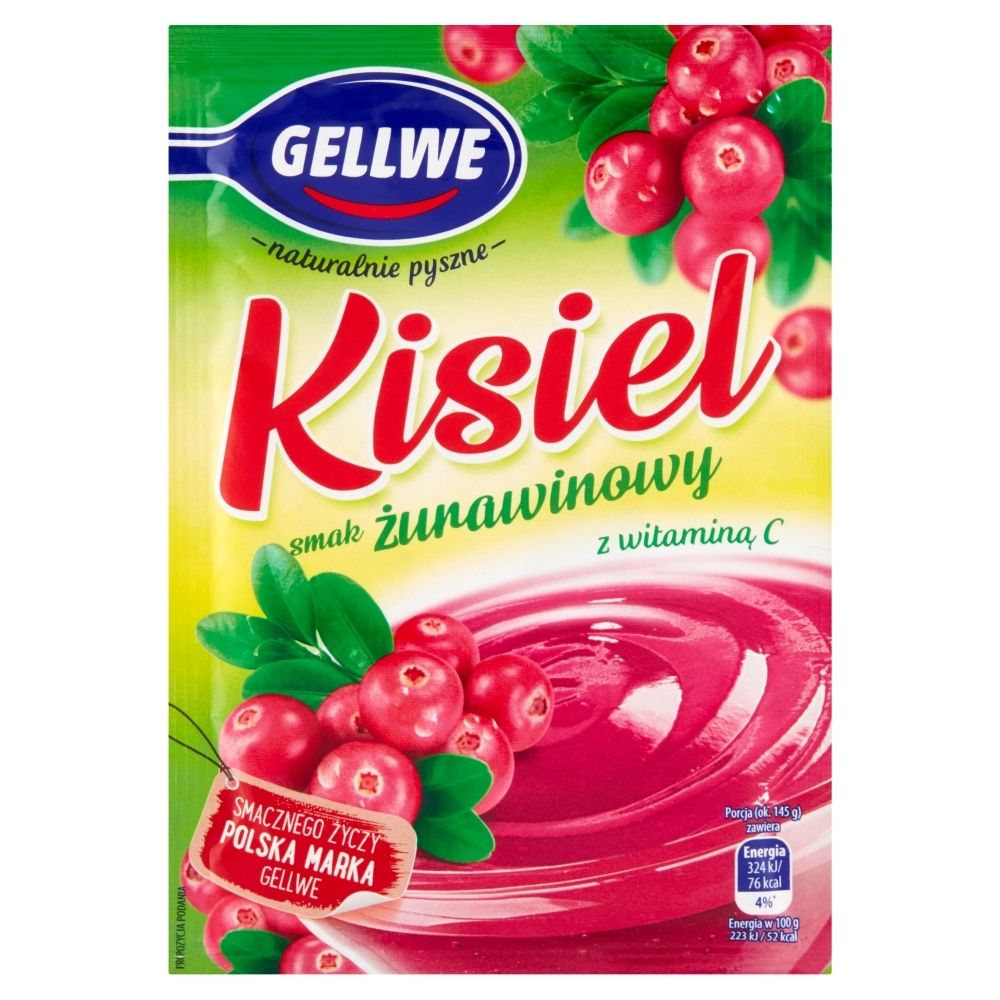 Gellwe Kisiel smak żurawinowy 38 g