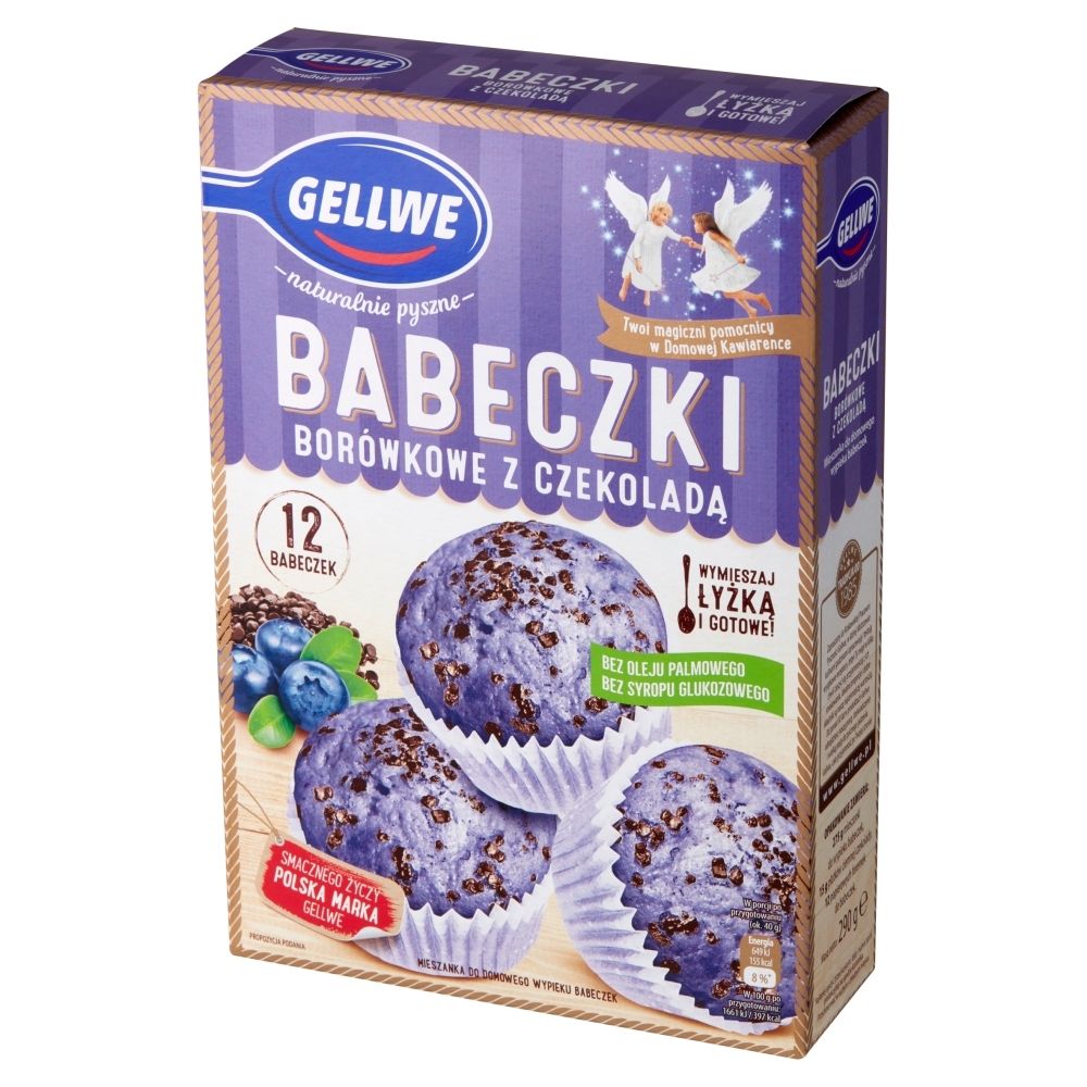 Gellwe Babeczki Borówkowe Z Czekoladą 290 G