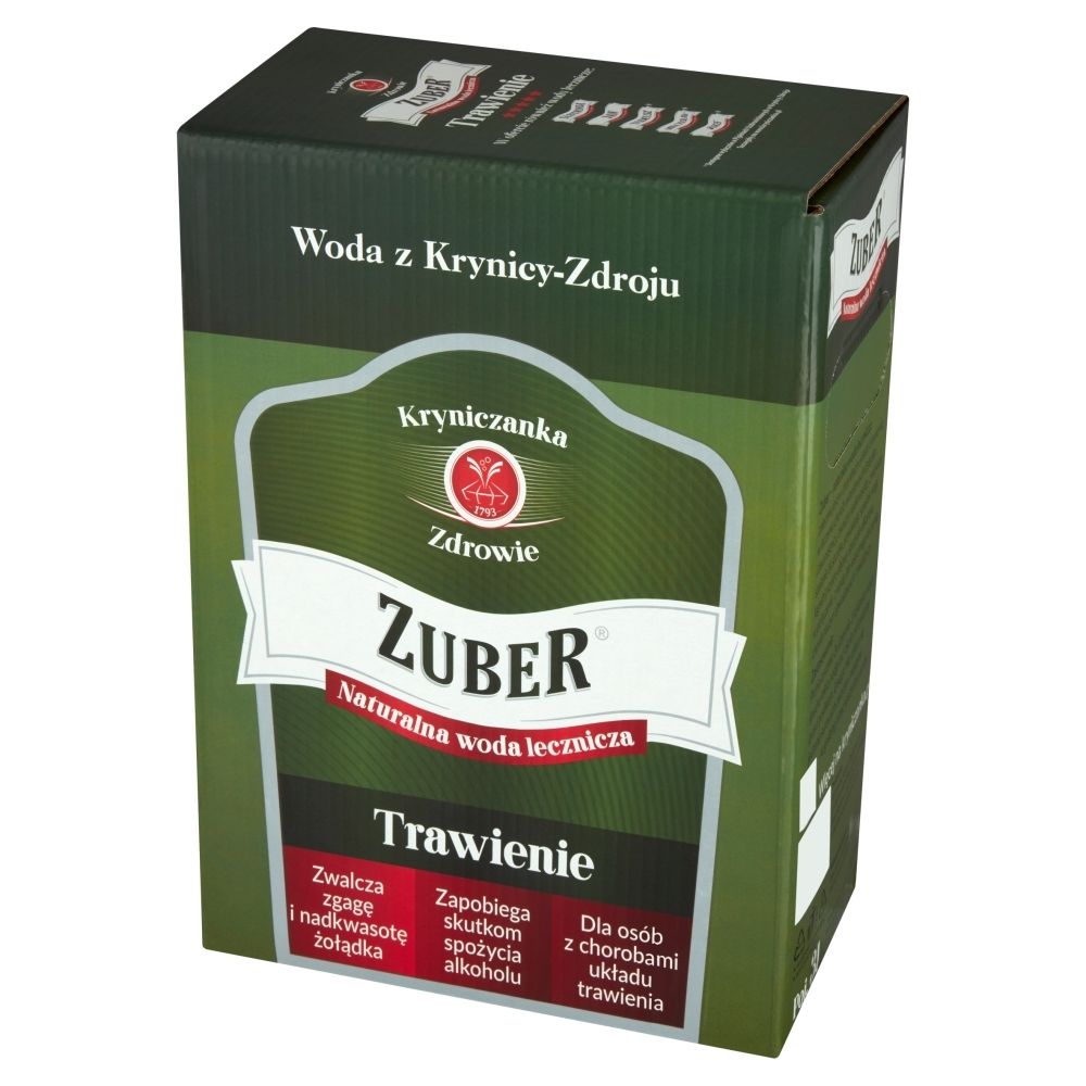 Kryniczanka Zuber Naturalna woda lecznicza Trawienie 3 l