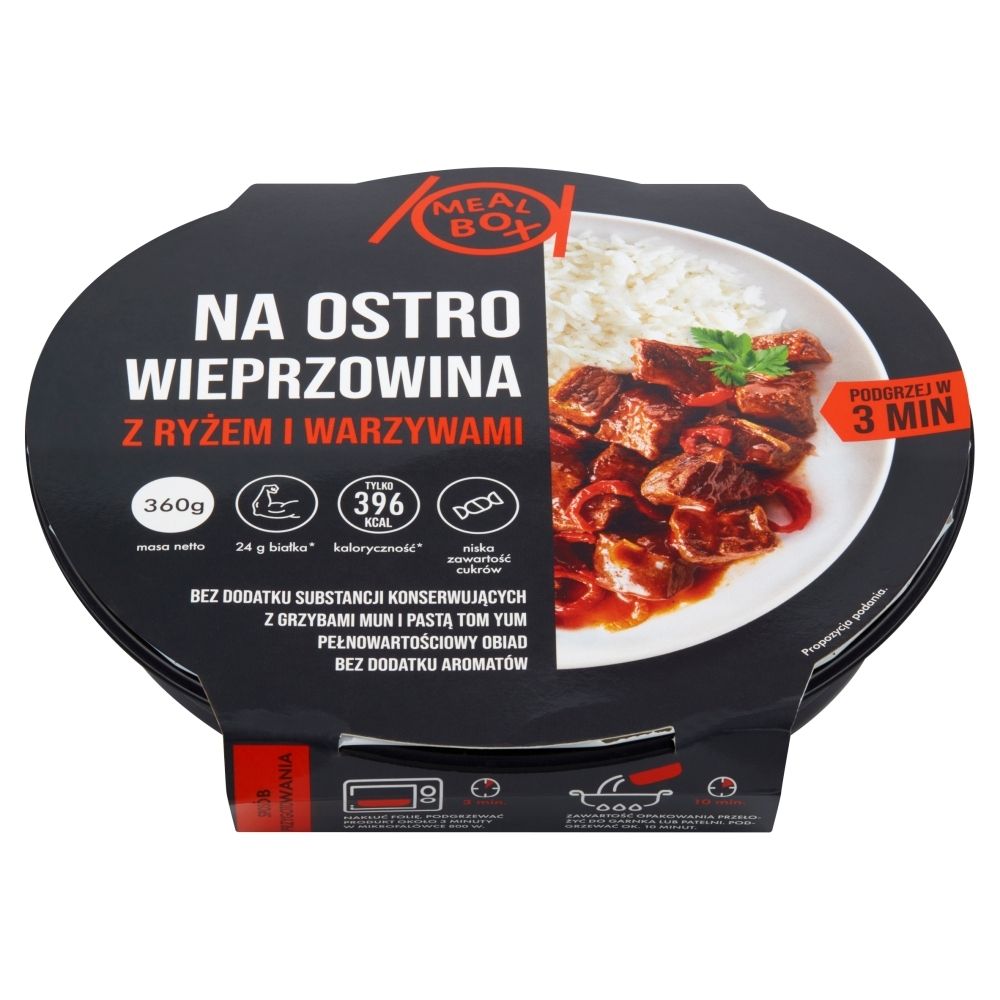 Meal Box Wieprzowina Na Ostro Z Ryżem I Warzywami 360G