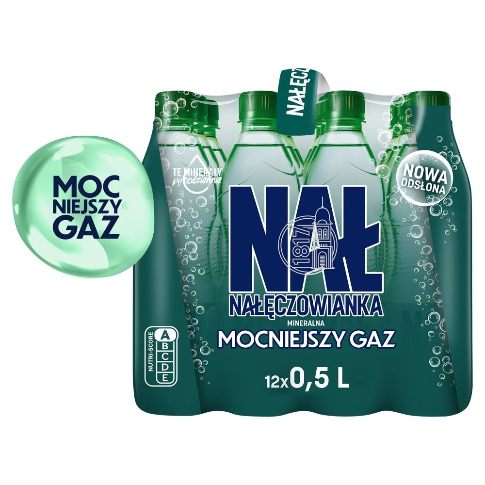 Nałęczowianka woda gazowana 0,5L /12 szt./