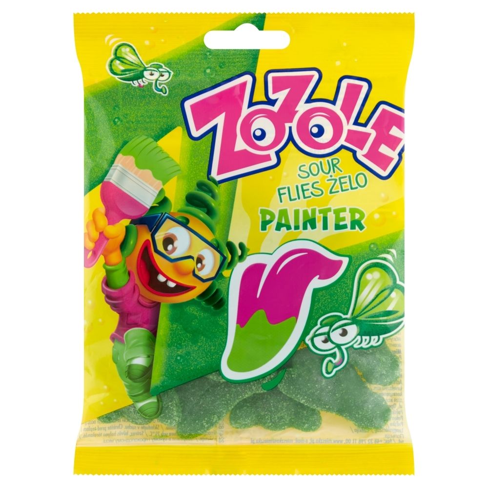 Zozole Painter Kwaśne żelki barwiące język o arbuzowym smaku 75 g