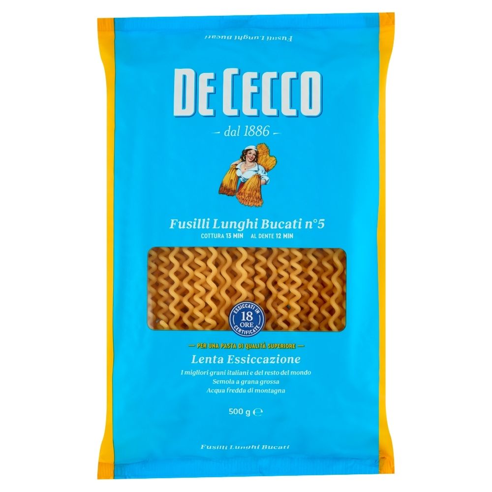 De Cecco Makaron Fusili Lunghi Bucati 500G