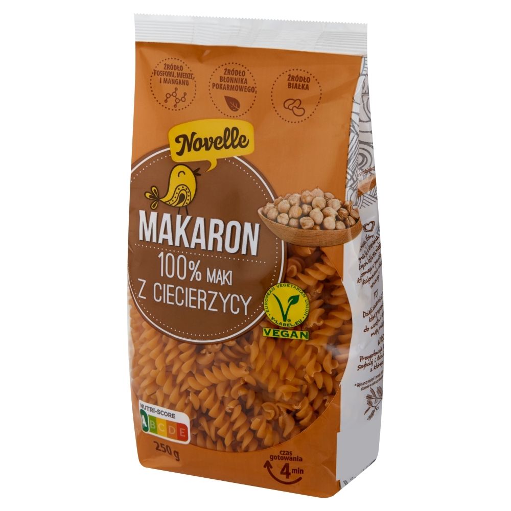 Novelle Makaron z ciecierzycy świderki 250 g
