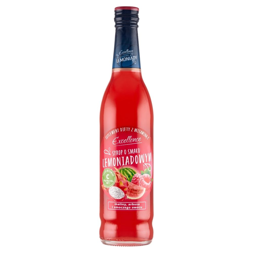 Syrop lemoniadowy o smaku maliny, arbuza i smoczego owocu 430ml