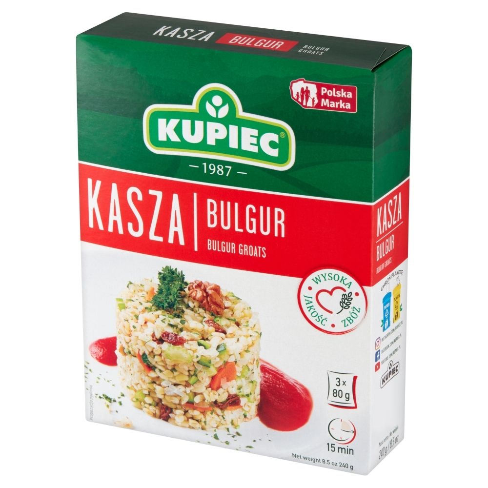 Kupiec Kasza Bulgur 3X80G