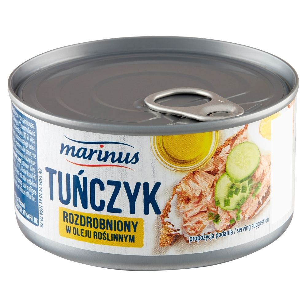 Tuńczyk Rozdrobniony W Oleju Roślinnym Marinus 185 G