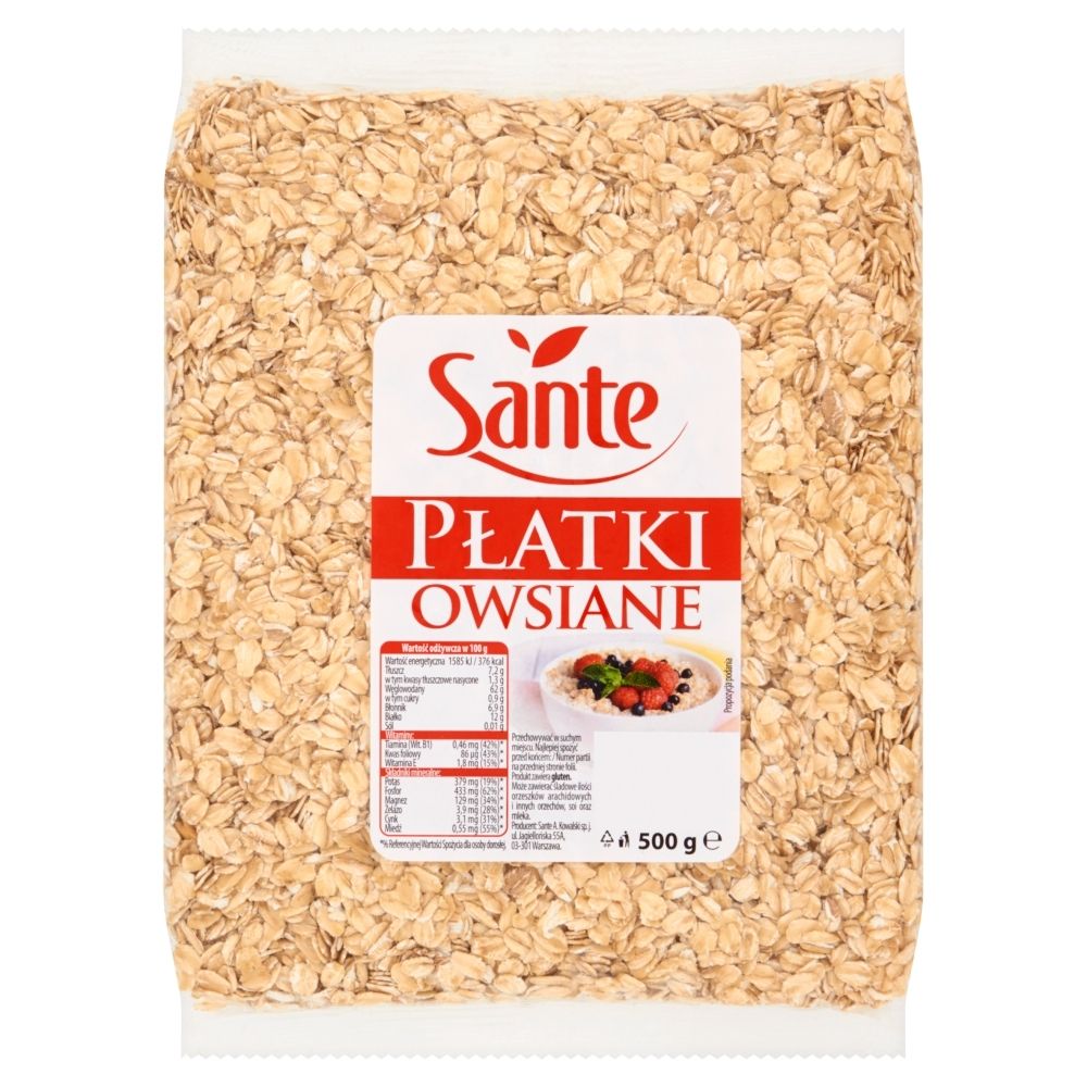 Sante PŁATKI OWSIANE 500G