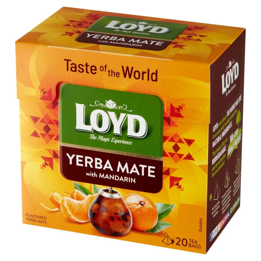 Loyd YERBA MATE O SMAKU MANDARYNKI 20 TOREBEK PIRAMIDKI) zakupy dla domu i biura! 12390217