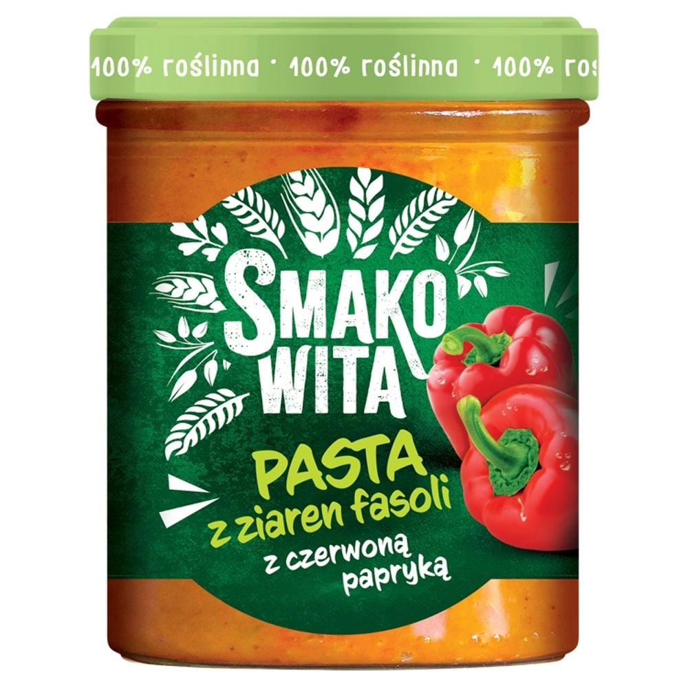 Smakowita Pasta z ziaren fasoli z czerwoną papryką 180 g