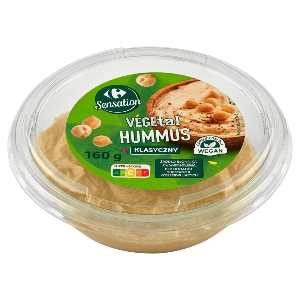 Carrefour Sensation Vegetal Hummus klasyczny 160 g