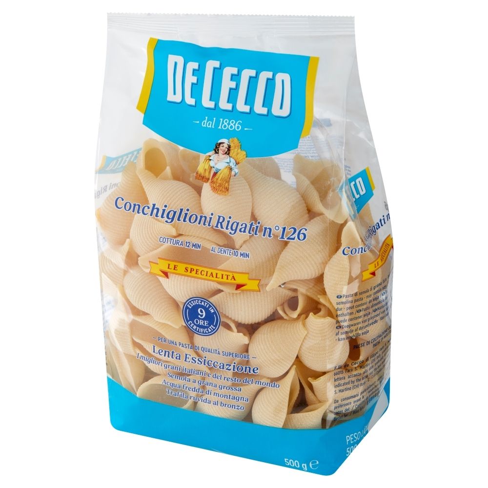 De Cecco MAKARON DUŻE MUSZLE 500G zakupy dla domu i biura 29265618