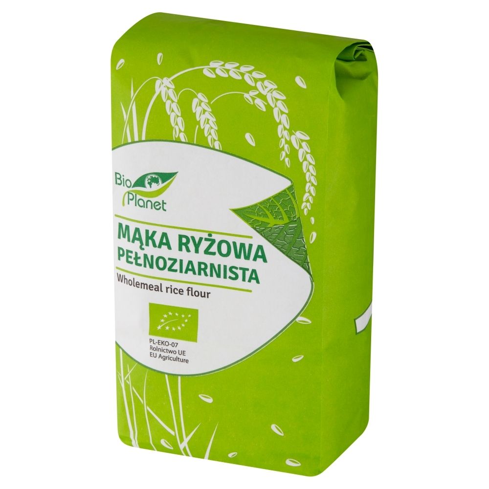 Bio Planet MĄKA RYŻOWA PEŁNOZIARNISTA BIO 500 g