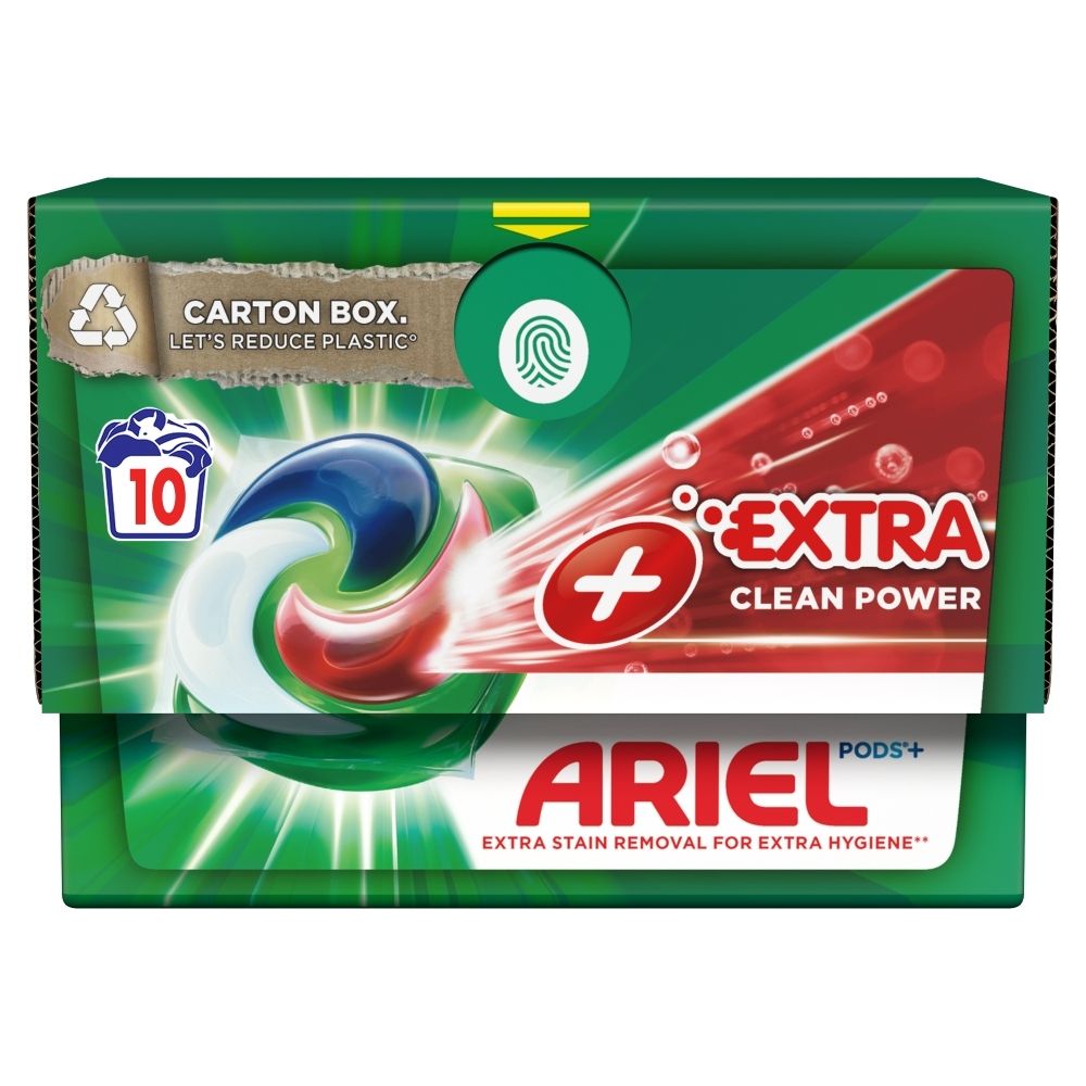Ariel +Extra Cleaning Power All-in-1 PODS Kapsułki z płynem do prania,10 prań