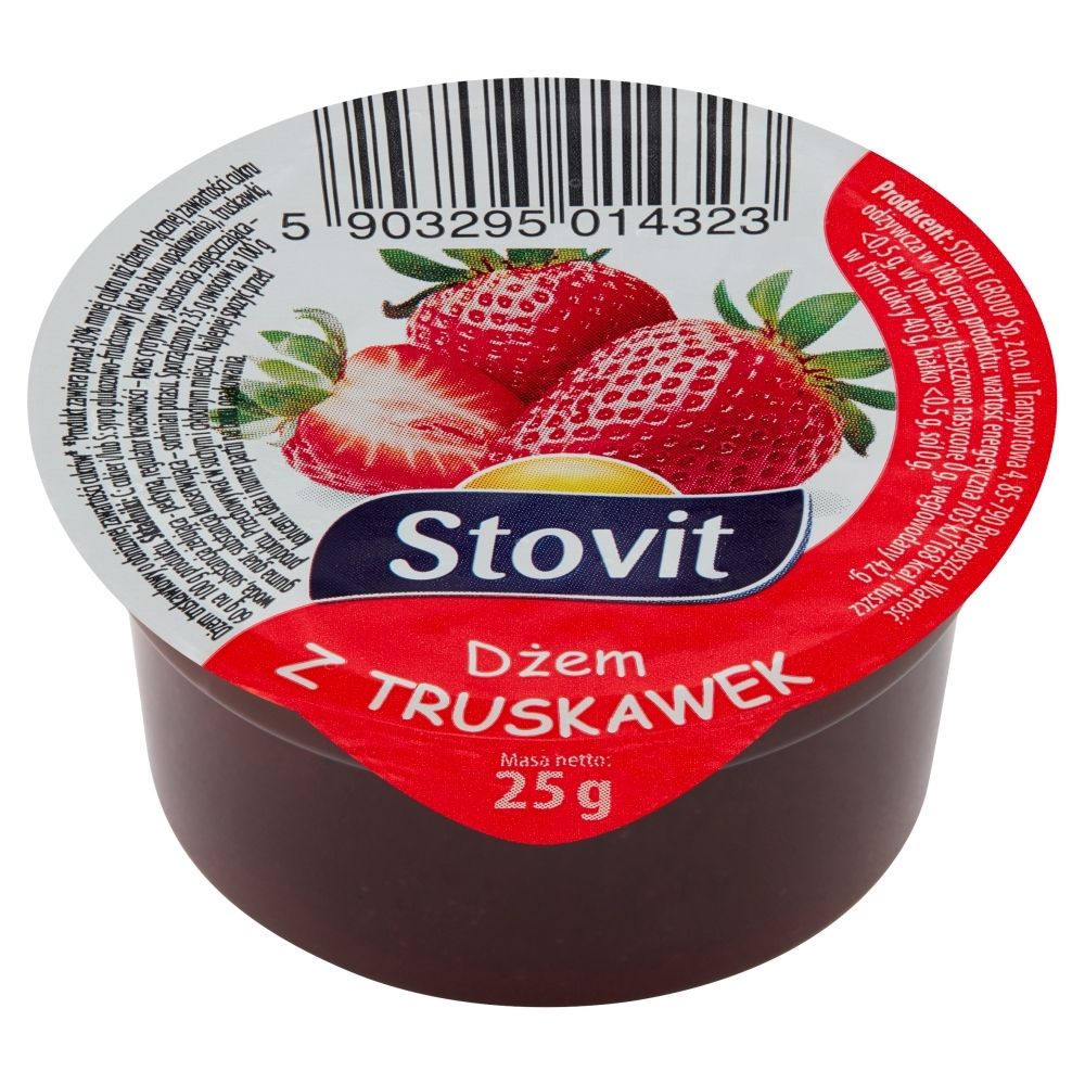 Stovit DŻEM Z TRUSKAWEK PLASTIC PACK 25G Zakupy dla domu i biura! 86243508