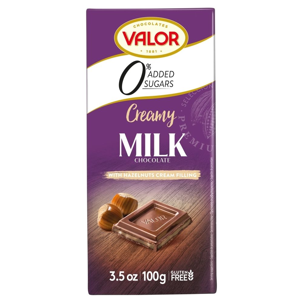 Valor Czekolada Mleczna Z Nadzieniem O Smaku Orzechowym 100 G