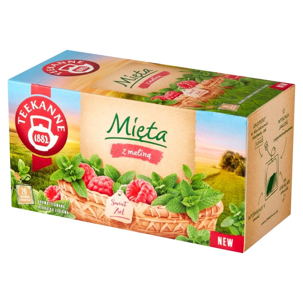 Teekanne Świat Ziół Herbatka ziołowa mięta z maliną 20 x 1,5 g