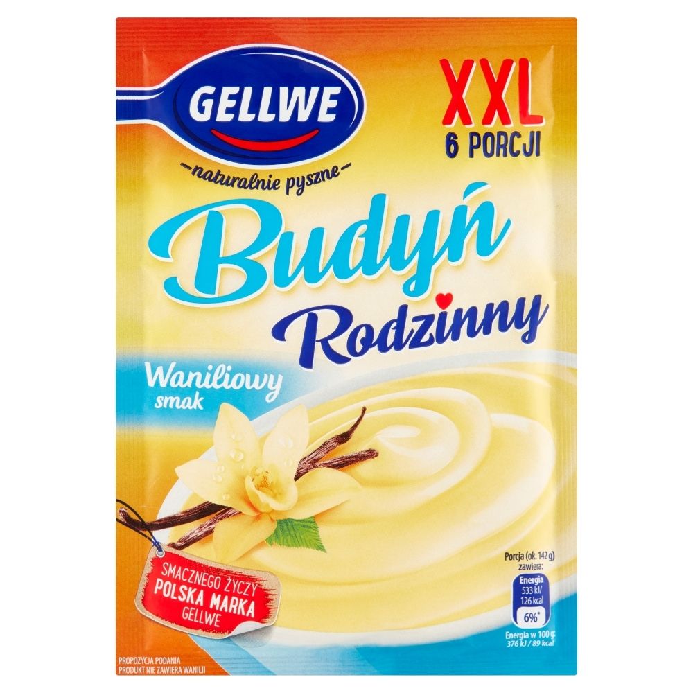 Gellwe Budyń Rodzinny Smak Waniliowy 64 G