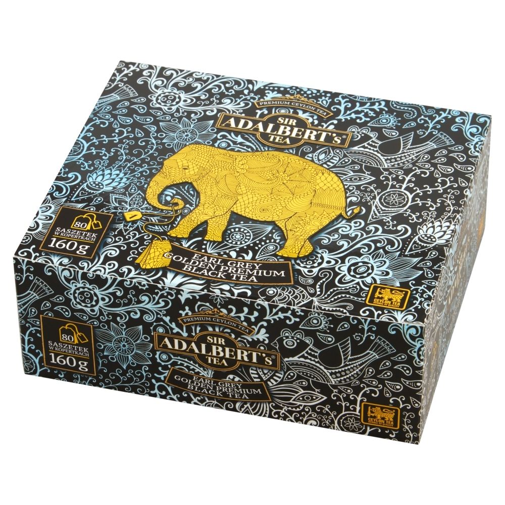 Sir Adalbert's Tea Sir Adalbert's Earl Grey Golden Premium 80 torebek 4002