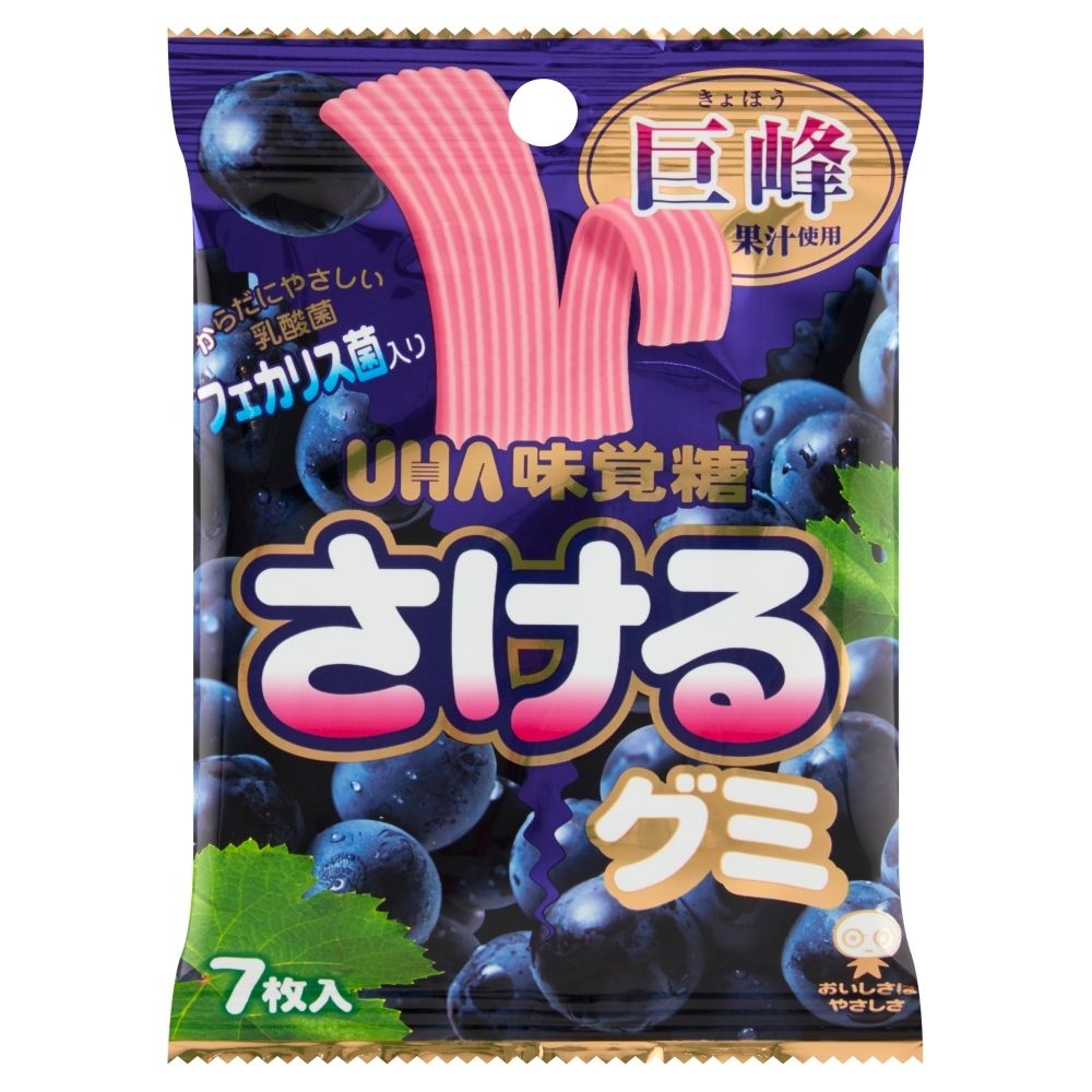 UHA Żelki UHA Sakeru Gummy Grape 7P 30,1g