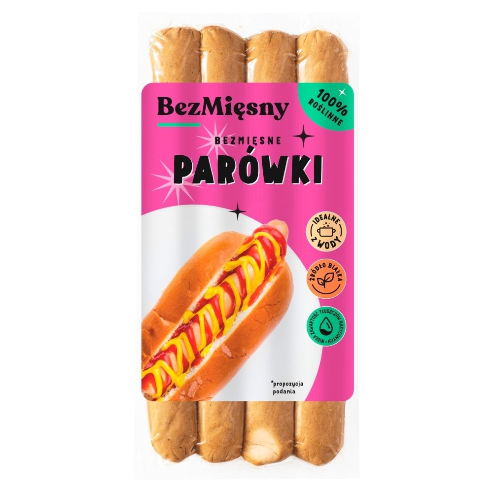BEZMIĘSNE PARÓWKI 180 g - BEZMIĘSNY