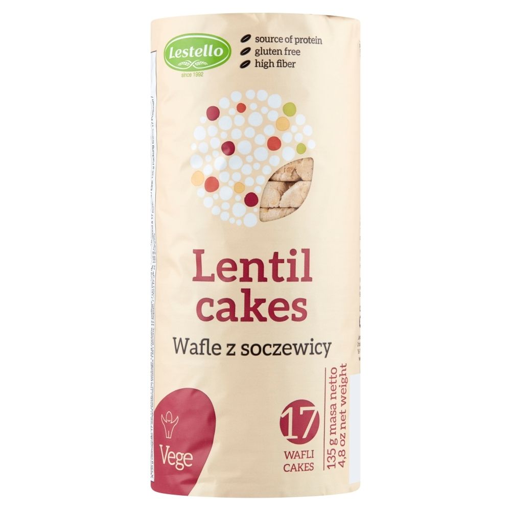 Lestello Wafle z Soczewicy bezglutenowe 130g - Lestello
