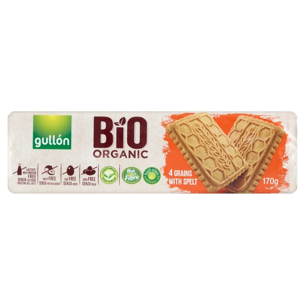 Ciastka z 4 zbożami Gullón BIO, 170g