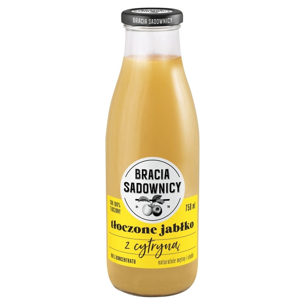 Bracia Sadownicy Sok Tłoczony 750 Ml Jabłko Z Cytryną
