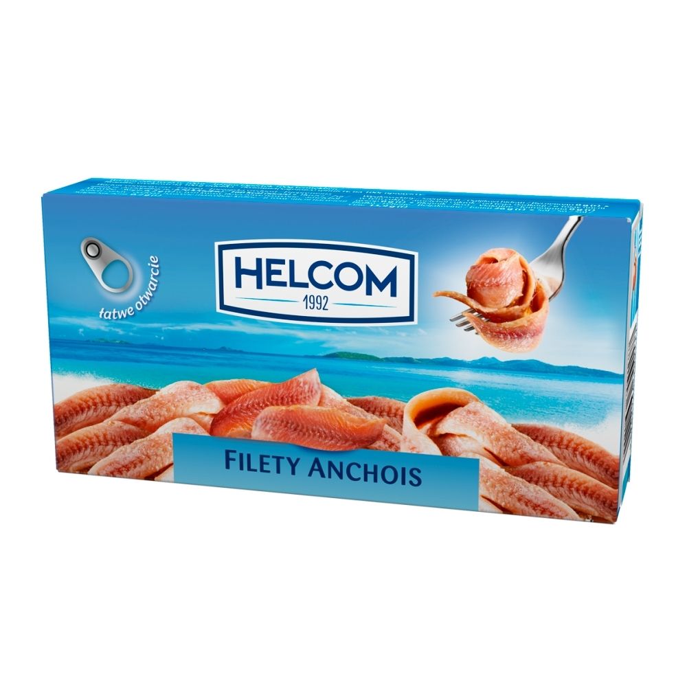 Helcom Anchois Filety w Oleju Słonecznikowym 45g - Helcom