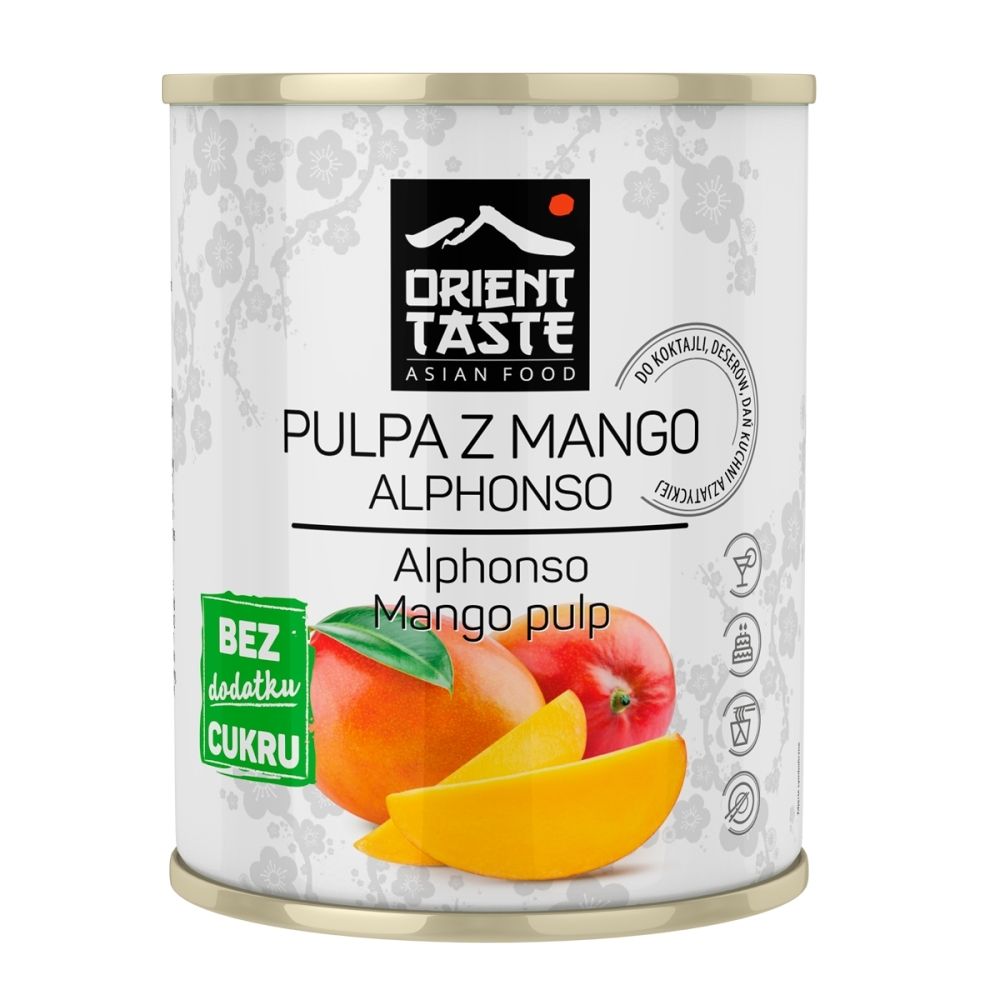 ORIENT TASTE Pulpa z mango bez cukru 850g Orient Taste 5902166713860