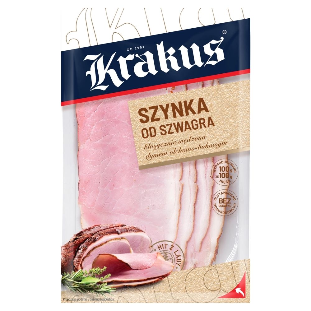 Szynka Od Szwagra Plastry 90G Krakus