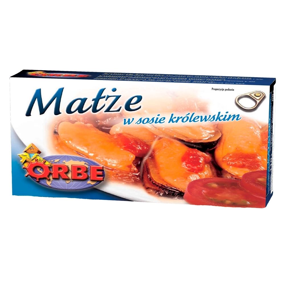 Małże w sosie królewskim 120ml Orbe