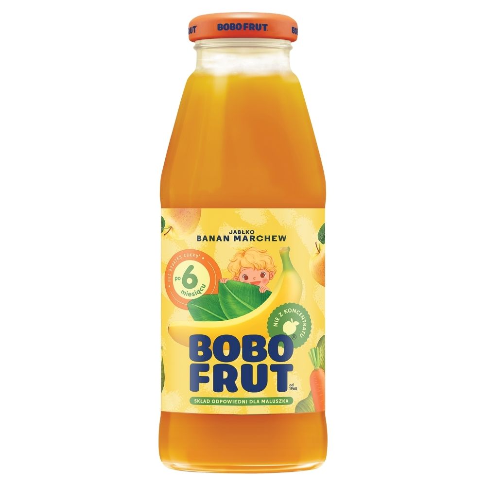 Bobo Frut Nektar Jabłko banan marchewka 300 ml po 6 miesiącu