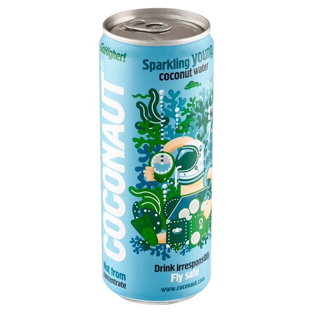 COCONAUT Woda Kokosowa Naturalna 320ml - Gazowana