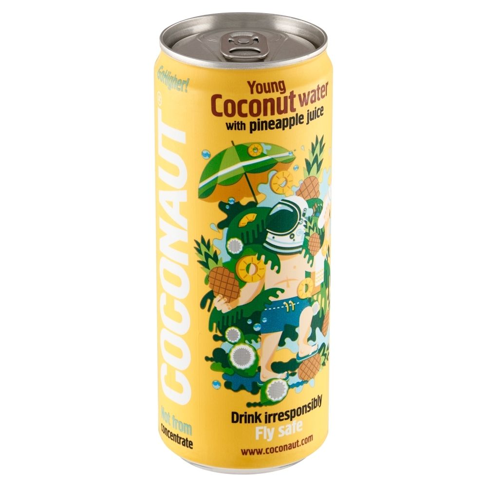 Coconaut Woda kokosowa z młodego kokosa z sokiem ananasowym NFC Coconaut, 320ml
