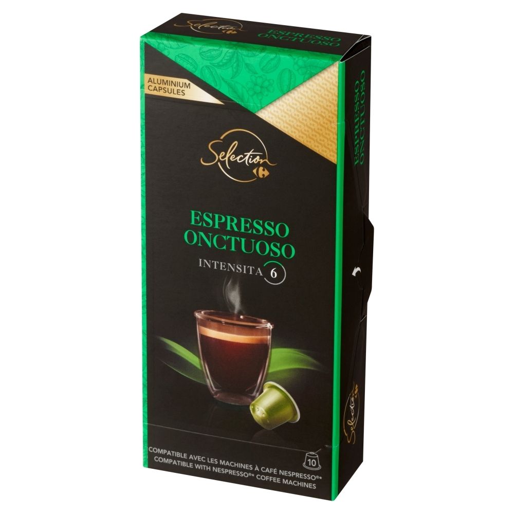 Carrefour Selection Espresso Onctuoso Kapsułki z kawą mieloną 52 g (10 sztuk)