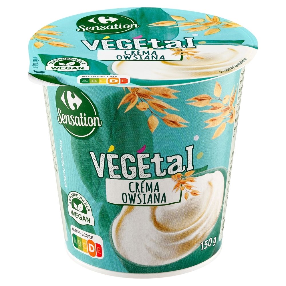 Carrefour Sensation Vegetal Produkt roślinny créma owsiana 150 g