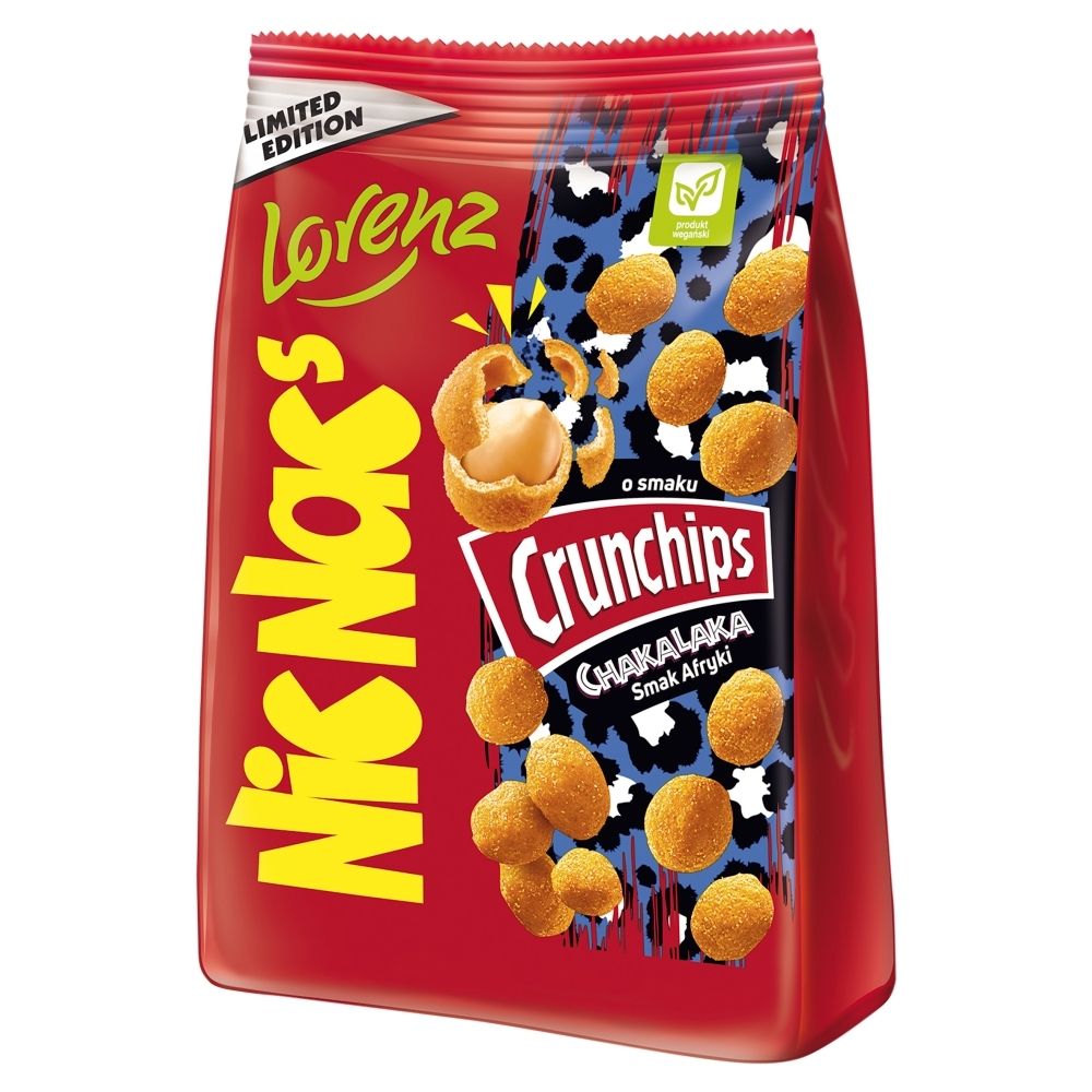 NicNacʹs Orzeszki ziemne w chrupiącej panierce o smaku Crunchips chakalaka smak Afryki 110 g