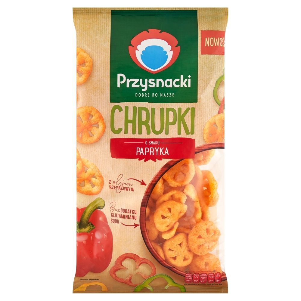 Przysnacki Chrupki o smaku papryka 120 g