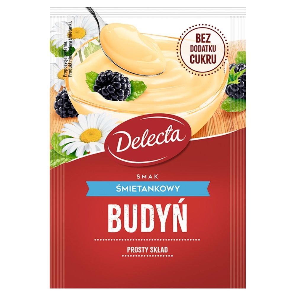 Budyń śmietankowy DELECTA bez cukru 40 g