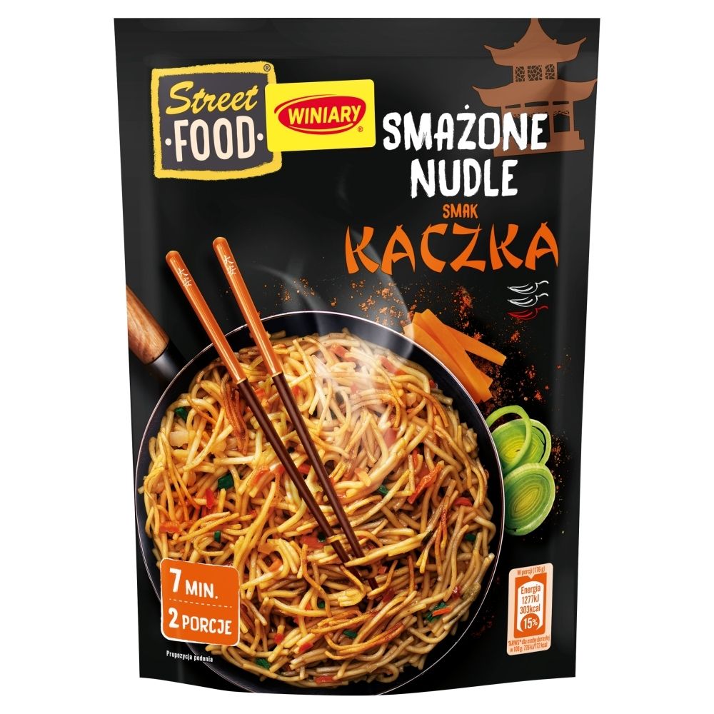Winiary Street Food Smażone nudle smak kaczka 119 g