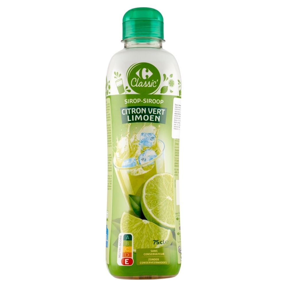 Carrefour Classic Syrop limonkowy 75 cl