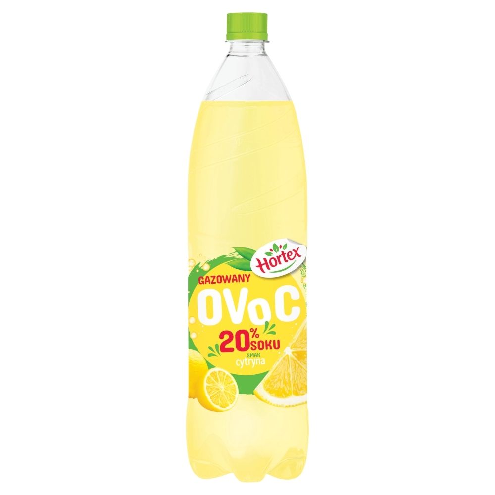 Hortex Ovoc Napój gazowany smak cytryna 1,5 l