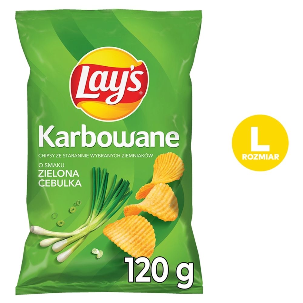 Lay's Karbowane zielona cebulka 120g