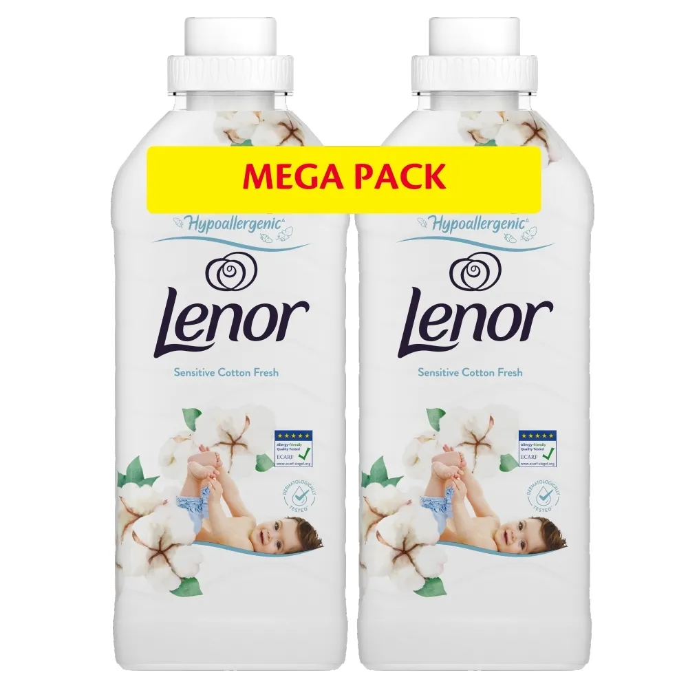 Lenor Płyn do płukania tkanin Cotton Freshness 74 prań, 1.85L