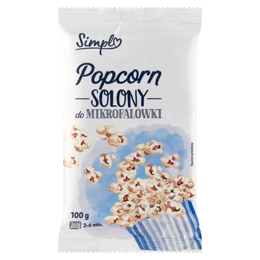 Simpl Popcorn solony do mikrofalówki 100 g